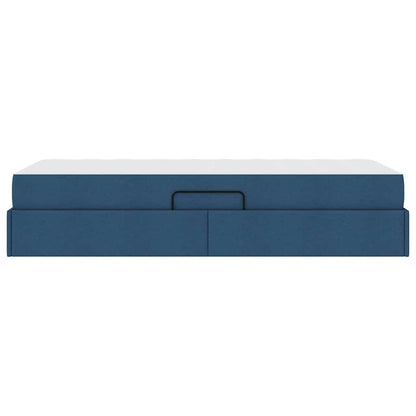 Opbergbed met matras met matras Blauw 90 x 190 cm Polyester
