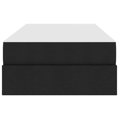 Opbergbed met matras met matras Zwart 90 x 200 cm Polyester