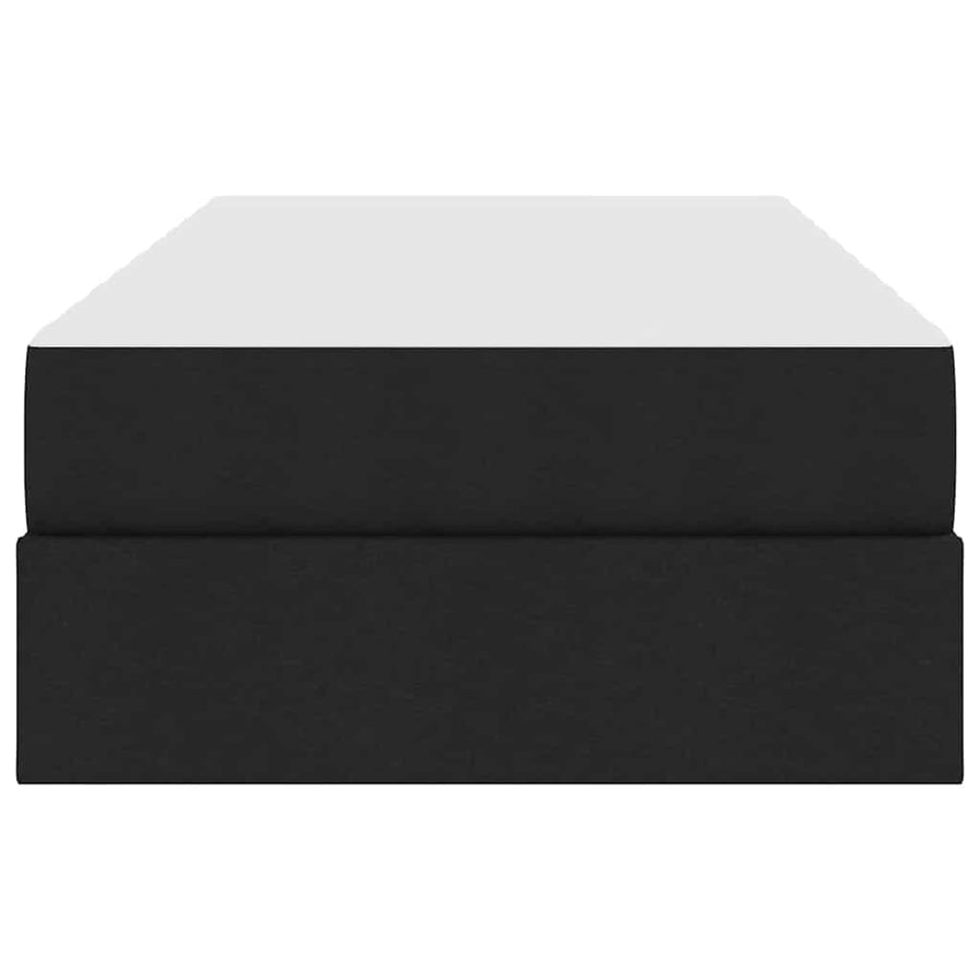 Opbergbed met matras met matras Zwart 90 x 200 cm Polyester