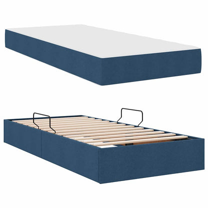 Opbergbed met matras met matras Blauw 90 x 200 cm Polyester