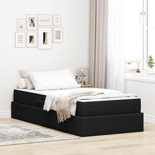 Opbergbed met matras met matras Zwart 100 x 200 cm Polyester