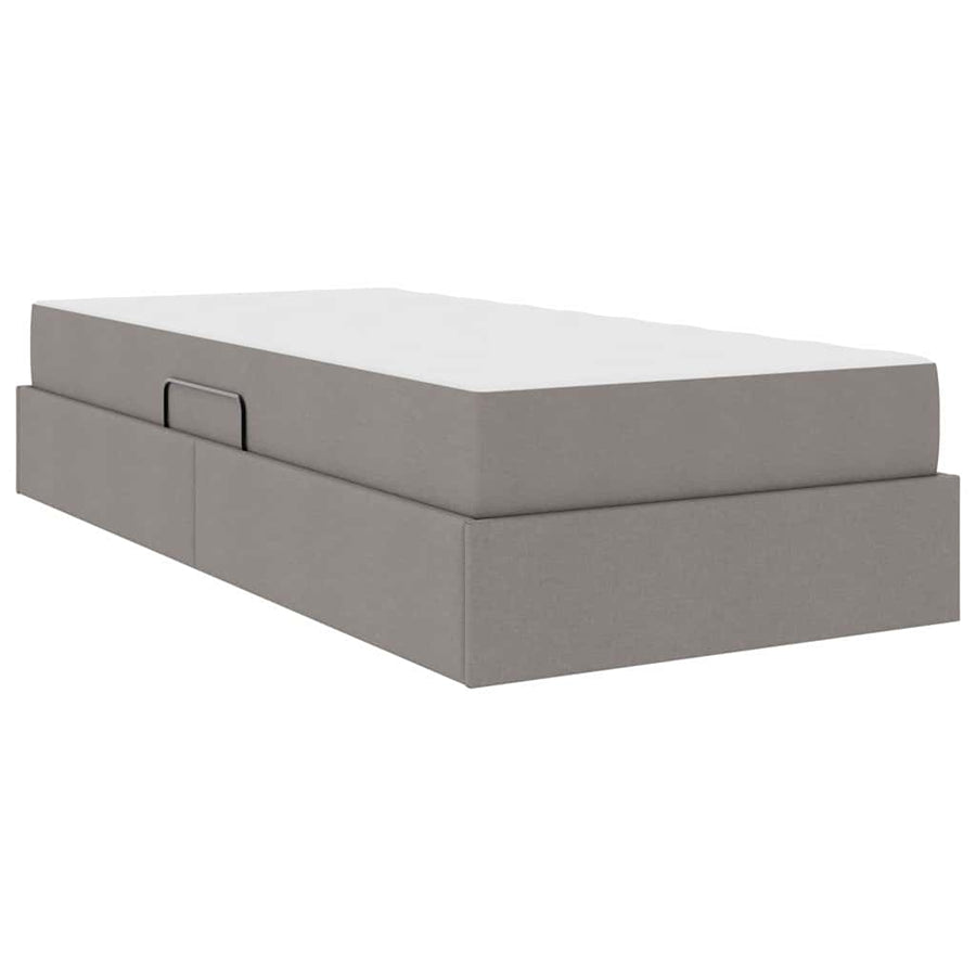 Opbergbed met matras met matras Taupe 100 x 200 cm Polyester