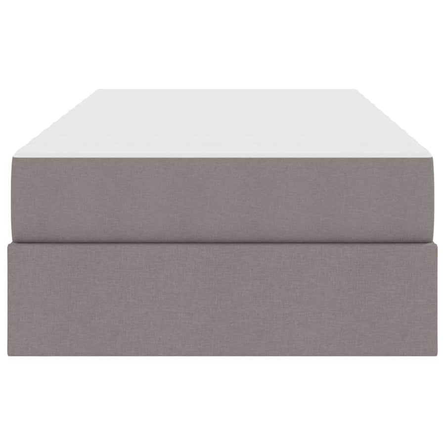 Opbergbed met matras met matras Taupe 100 x 200 cm Polyester