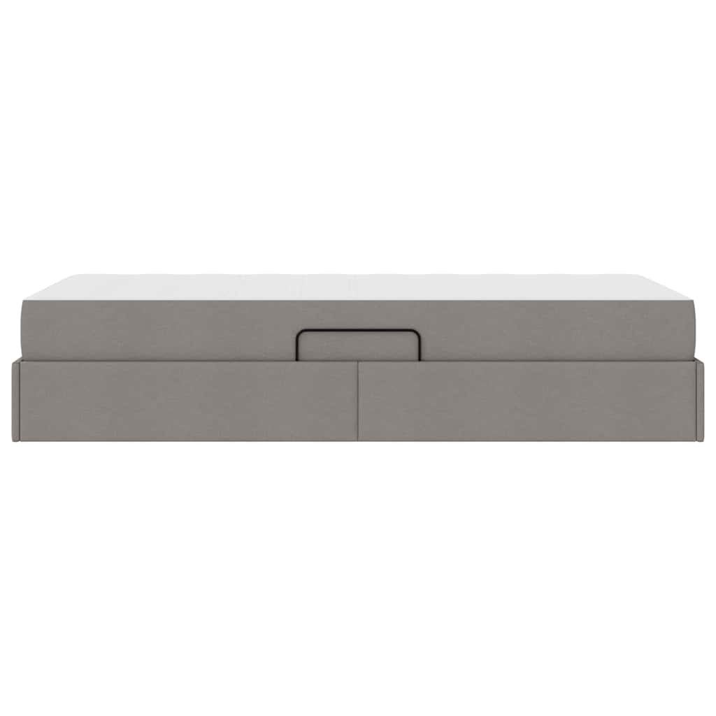 Opbergbed met matras met matras Taupe 100 x 200 cm Polyester