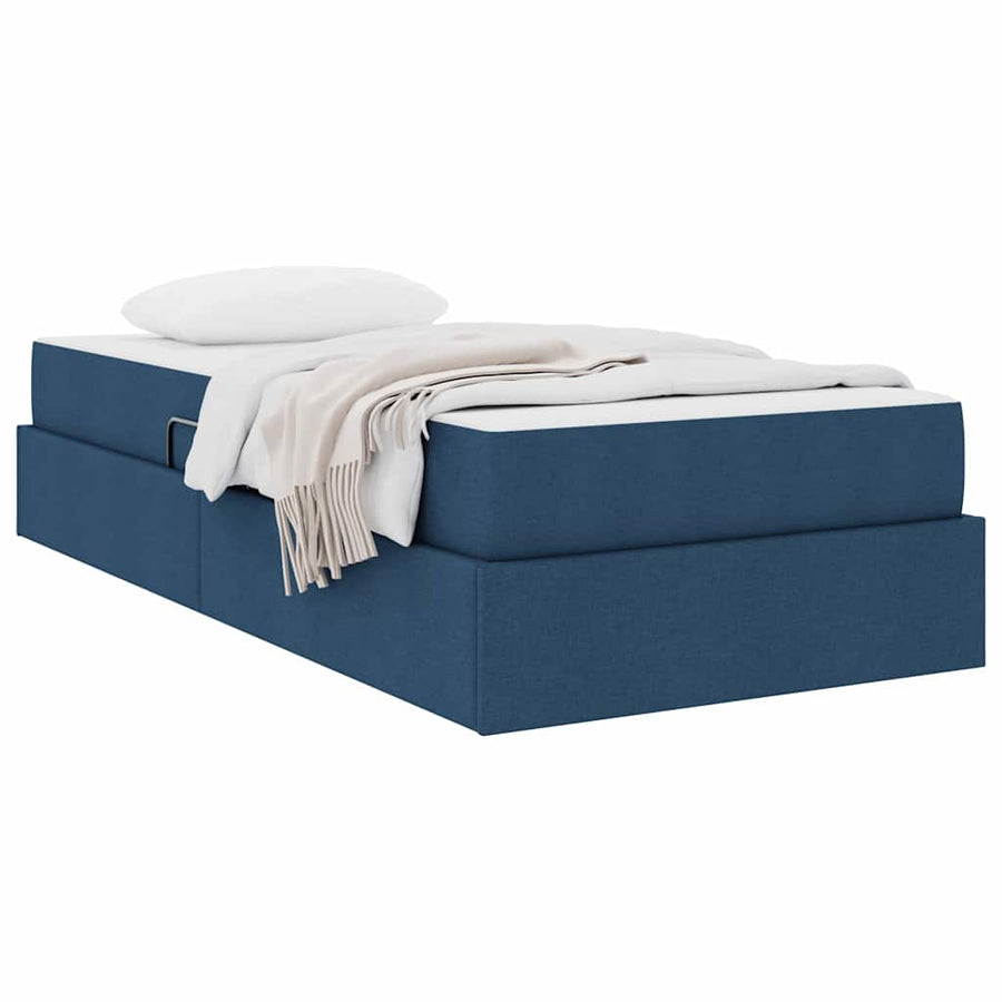 Opbergbed met matras met matras Blauw 100 x 200 cm Polyester