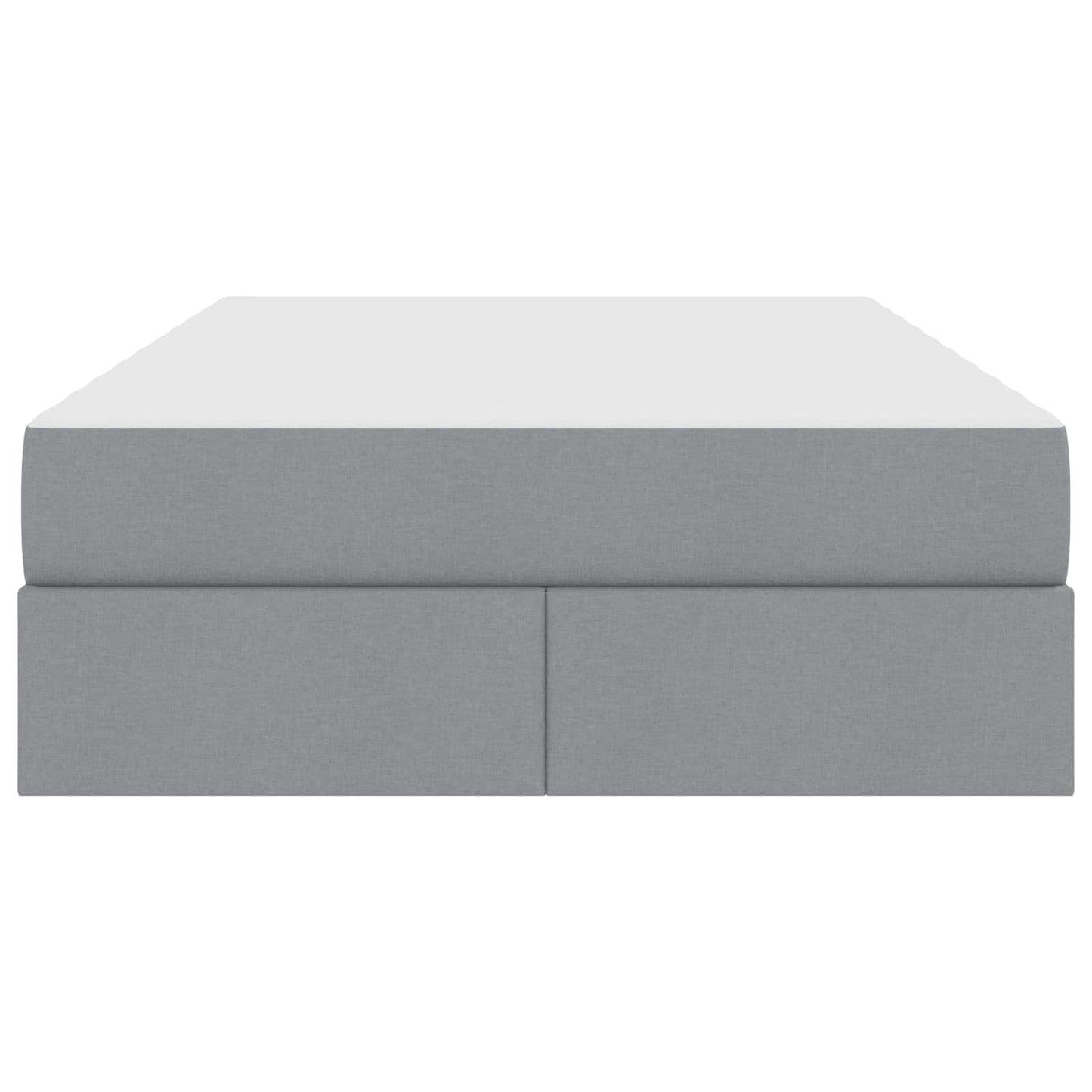Opbergbed met matras Lichtgrijs 120 x 190 cm Polyester