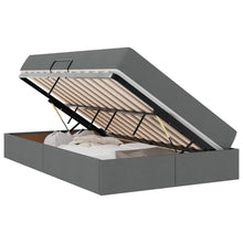 Opbergbed met matras Donkergrijs 120 x 190 cm Polyester