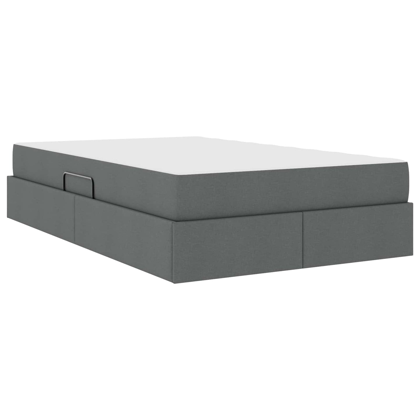 Opbergbed met matras Donkergrijs 120 x 190 cm Polyester