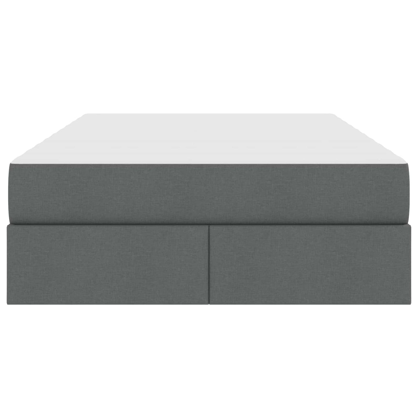Opbergbed met matras Donkergrijs 120 x 190 cm Polyester