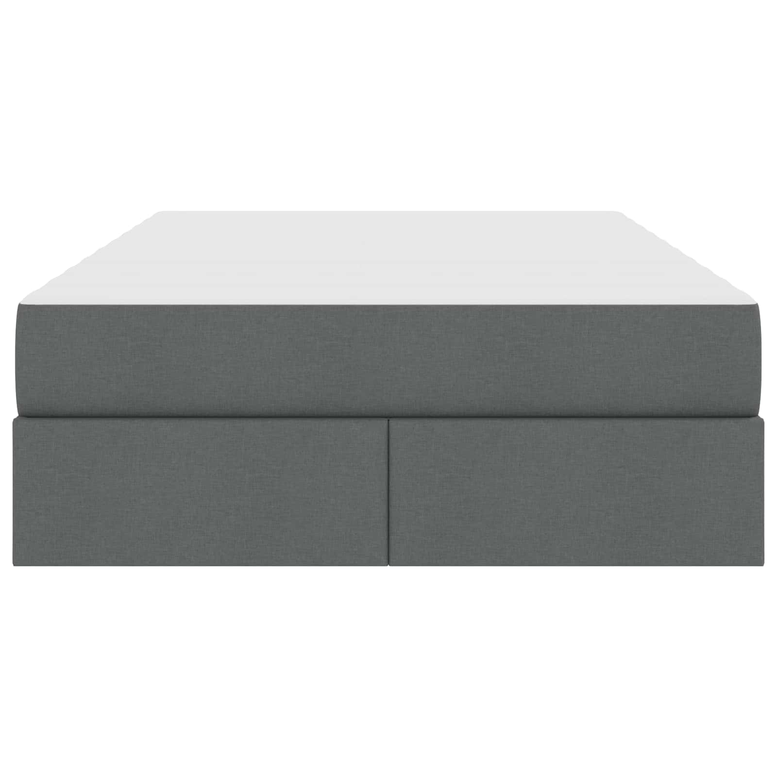 Opbergbed met matras Donkergrijs 120 x 190 cm Polyester