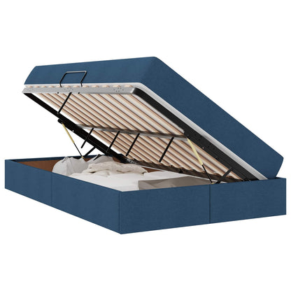 Opbergbed met matras met matras Blauw 120 x 190 cm Polyester