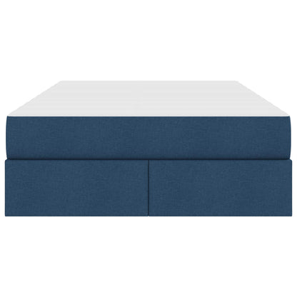 Opbergbed met matras met matras Blauw 120 x 190 cm Polyester