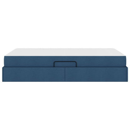 Opbergbed met matras met matras Blauw 120 x 190 cm Polyester
