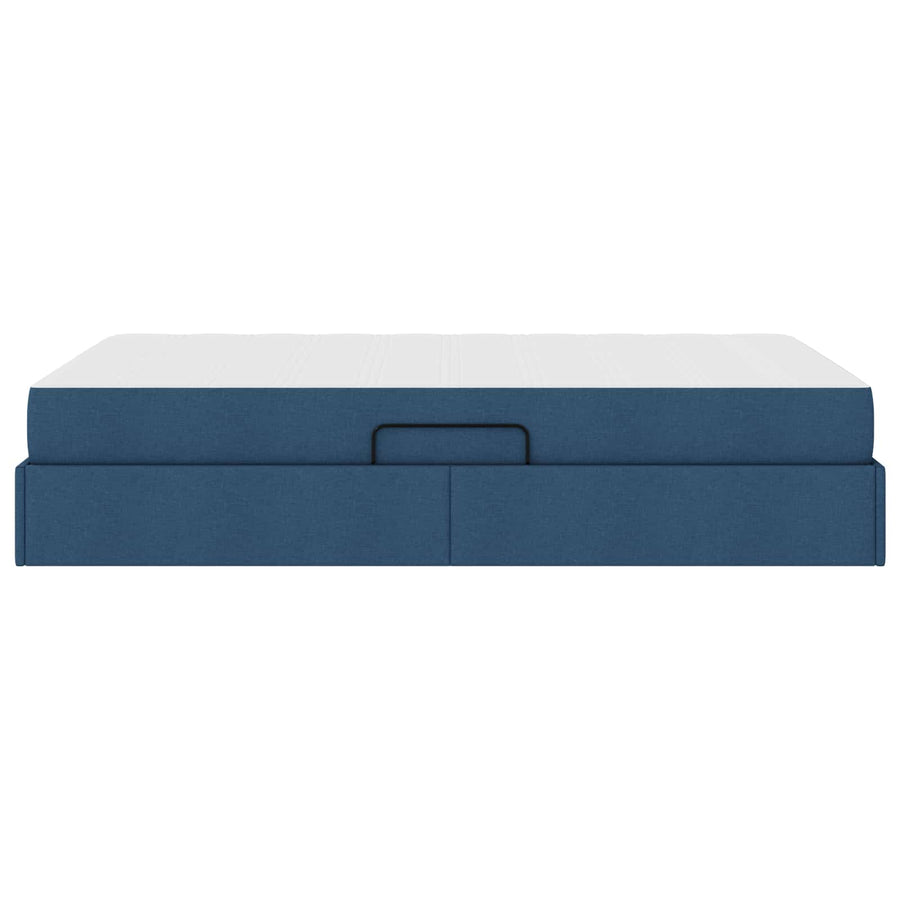 Opbergbed met matras met matras Blauw 120 x 190 cm Polyester