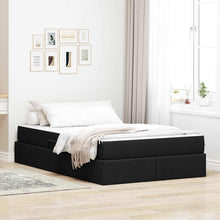 Opbergbed met matras met matras Zwart 120 x 200 cm Polyester