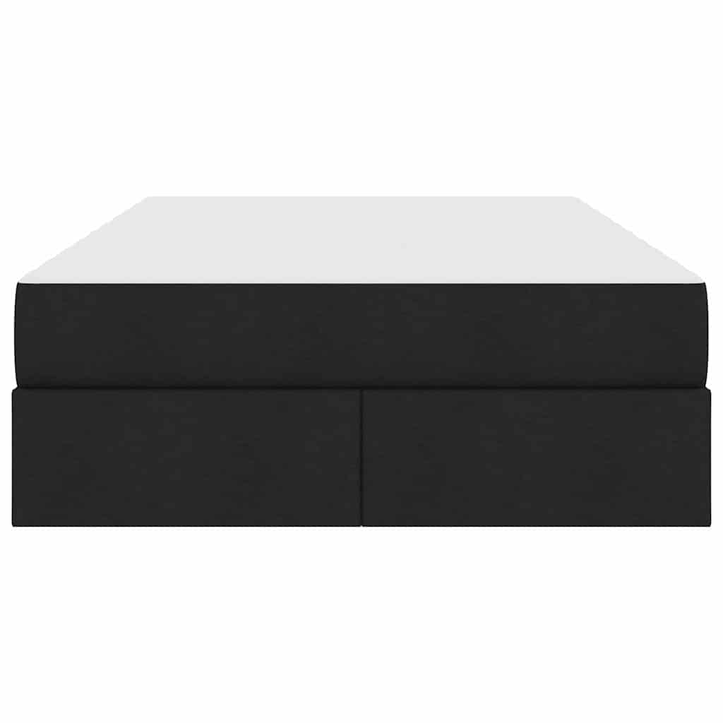 Opbergbed met matras met matras Zwart 120 x 200 cm Polyester