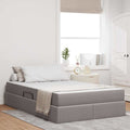 Opbergbed met matras met matras Taupe 120 x 200 cm Polyester