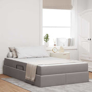 Opbergbed 120x200 cm taupe polyester