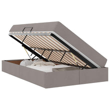 Opbergbed met matras met matras Taupe 120 x 200 cm Polyester