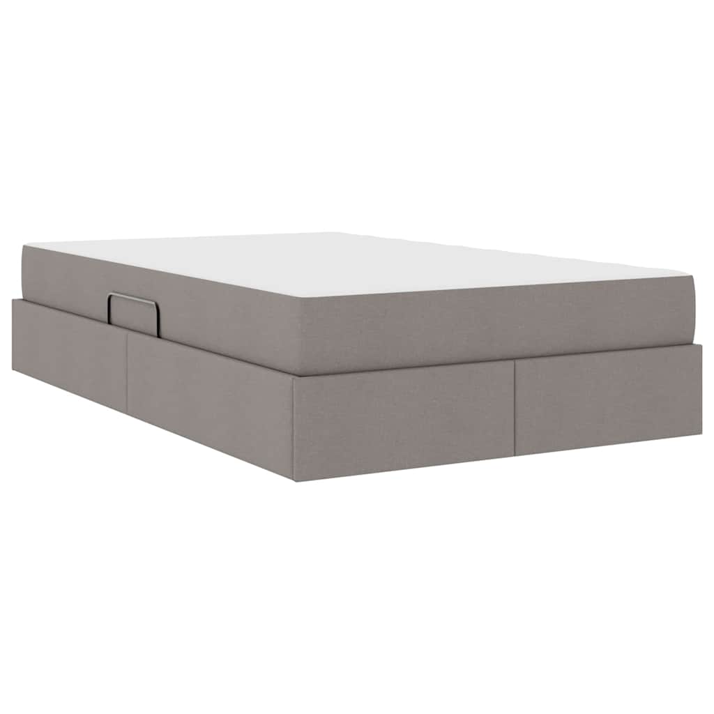 Opbergbed met matras met matras Taupe 120 x 200 cm Polyester