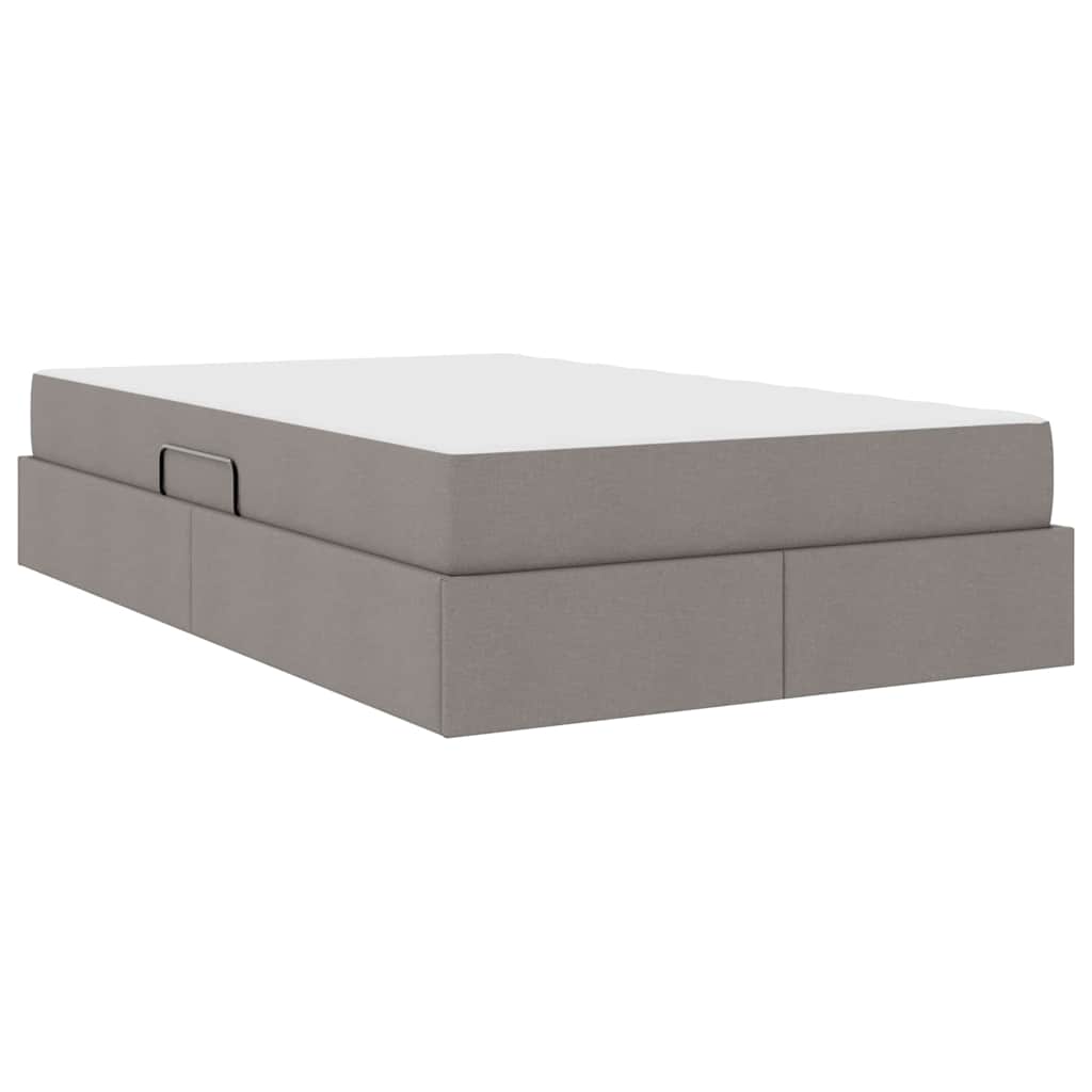 Opbergbed met matras met matras Taupe 120 x 200 cm Polyester