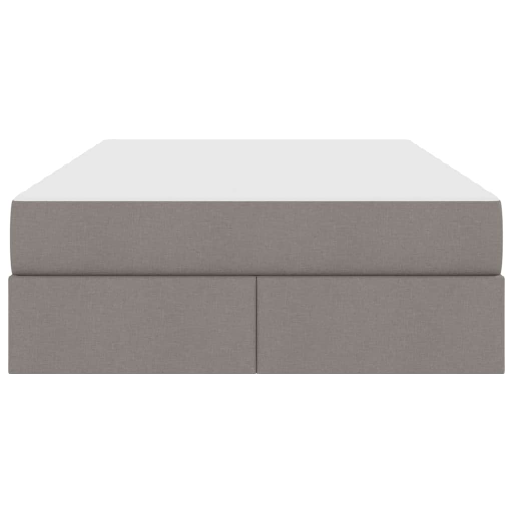 Opbergbed met matras met matras Taupe 120 x 200 cm Polyester