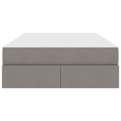 Opbergbed met matras met matras Taupe 120 x 200 cm Polyester