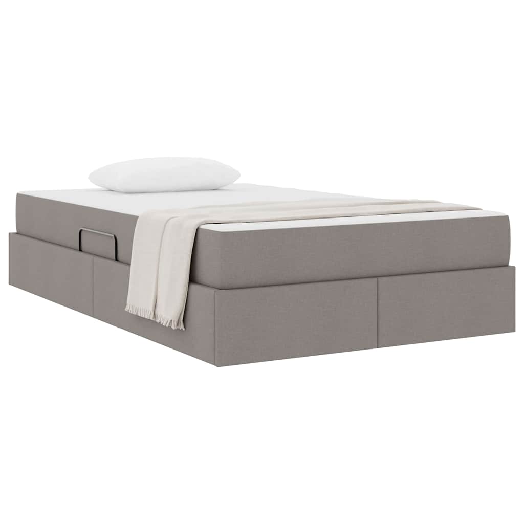 Opbergbed met matras met matras Taupe 120 x 200 cm Polyester