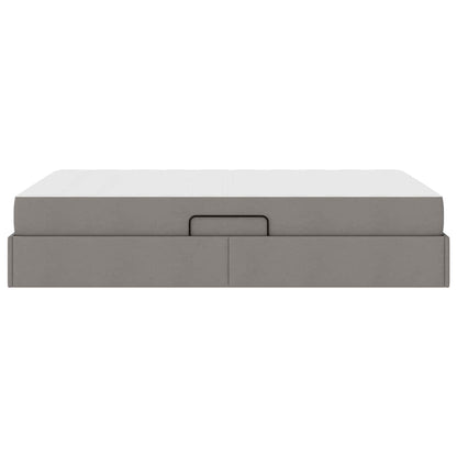 Opbergbed met matras met matras Taupe 120 x 200 cm Polyester