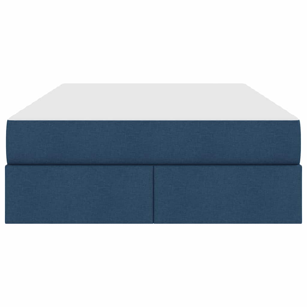 Opbergbed met matras met matras Blauw 120 x 200 cm Polyester
