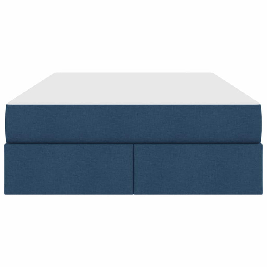 Opbergbed met matras met matras Blauw 120 x 200 cm Polyester