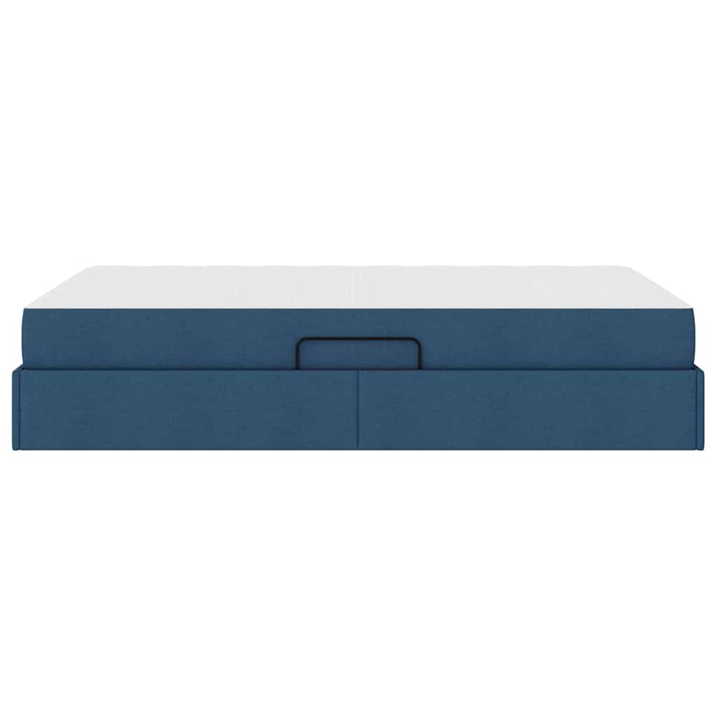 Opbergbed met matras met matras Blauw 120 x 200 cm Polyester