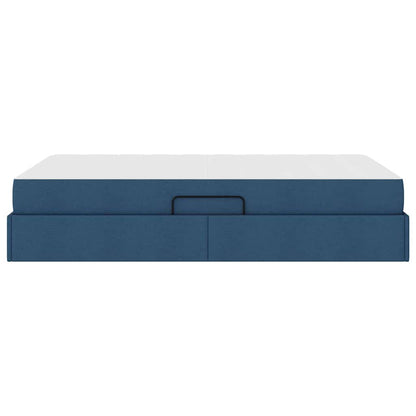 Opbergbed met matras met matras Blauw 120 x 200 cm Polyester