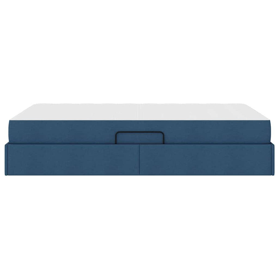 Opbergbed met matras met matras Blauw 120 x 200 cm Polyester