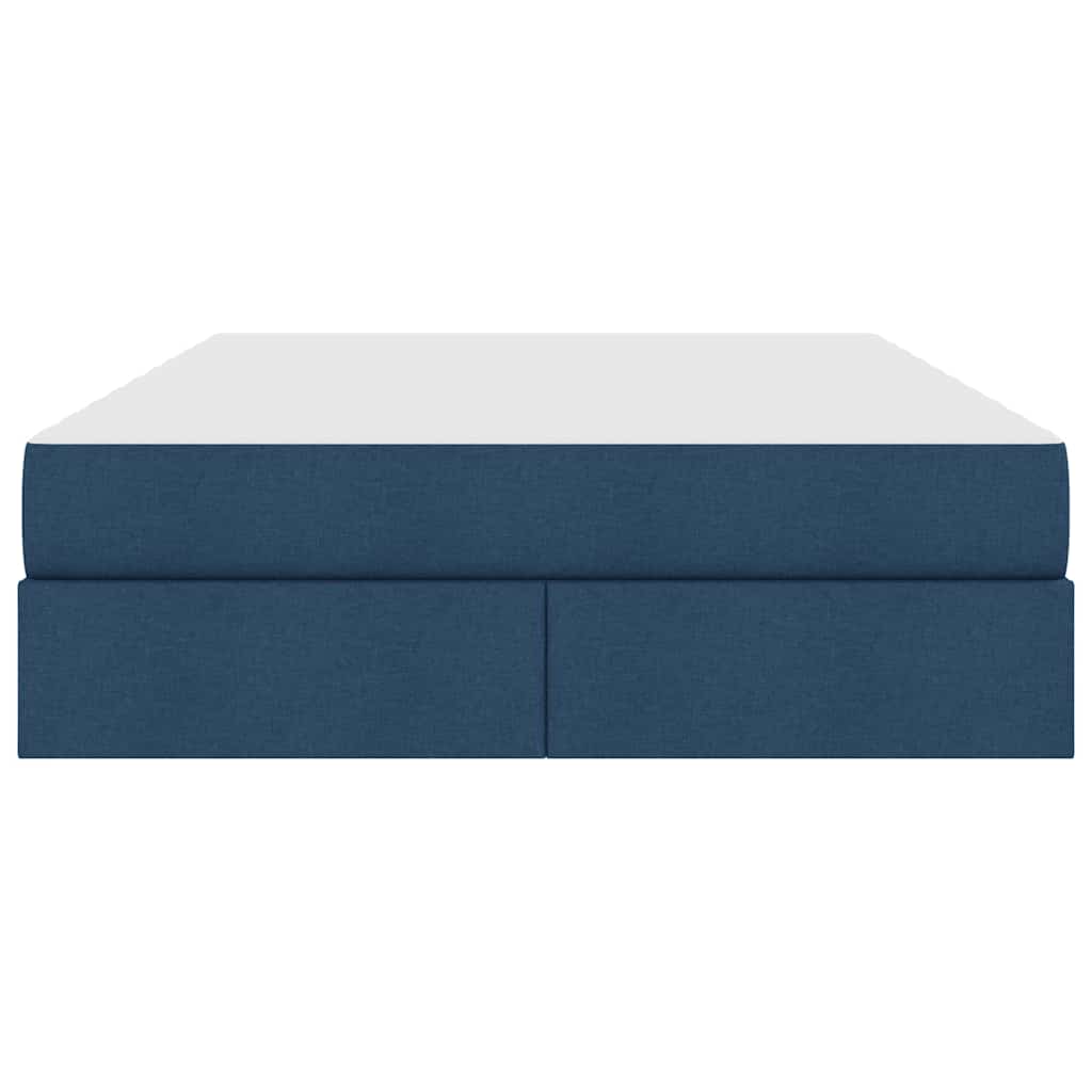 Opbergbed met matras met matras Blauw 140 x 190 cm Polyester