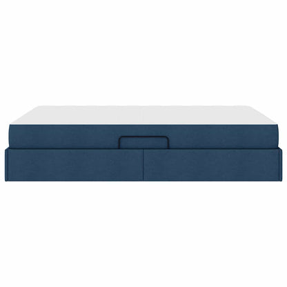 Opbergbed met matras met matras Blauw 140 x 190 cm Polyester
