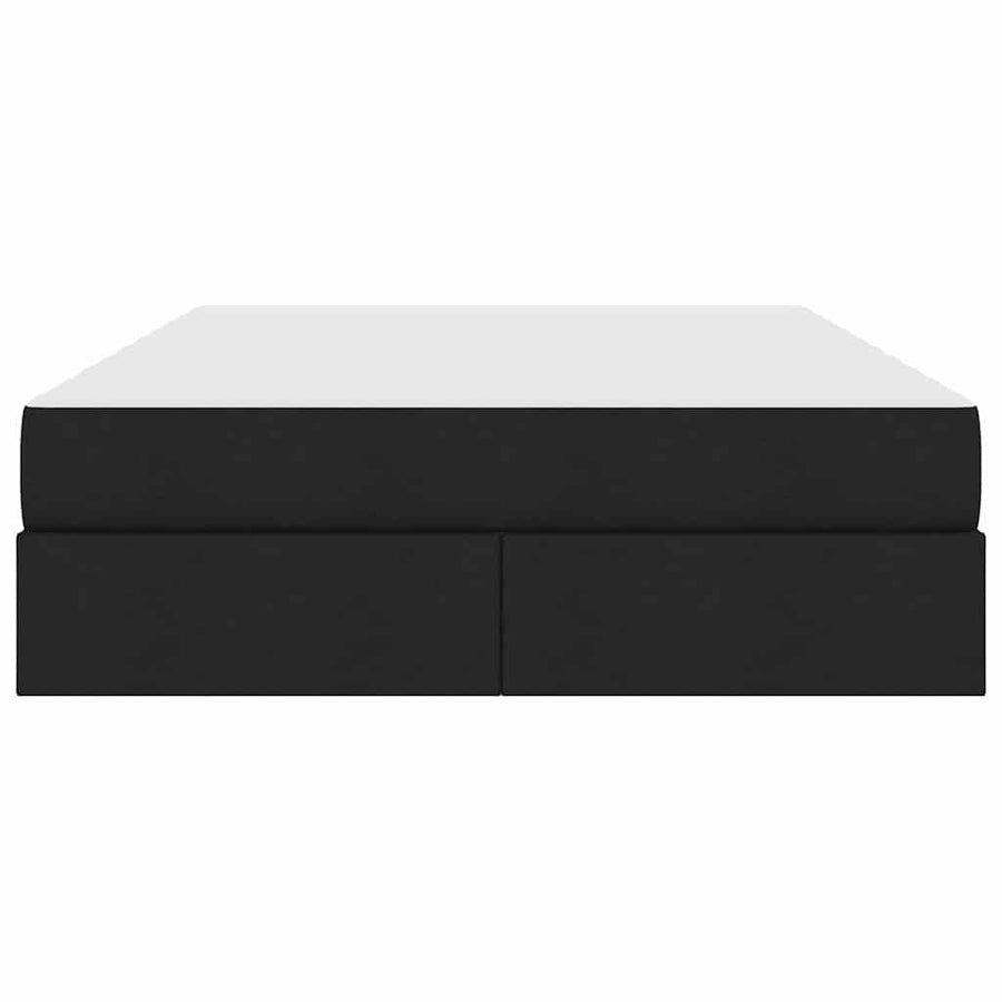 Opbergbed met matras met matras Zwart 140 x 200 cm Polyester