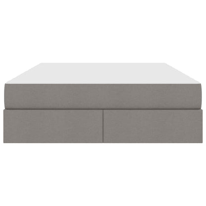 Opbergbed met matras met matras Taupe 140 x 200 cm Polyester