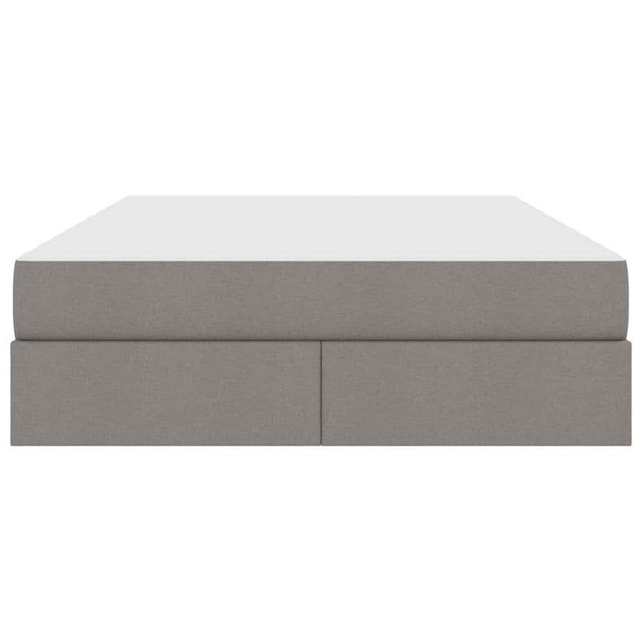 Opbergbed met matras met matras Taupe 140 x 200 cm Polyester