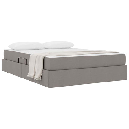 Opbergbed met matras met matras Taupe 140 x 200 cm Polyester
