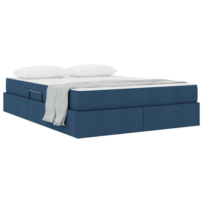 Opbergbed met matras met matras Blauw 140 x 200 cm Polyester
