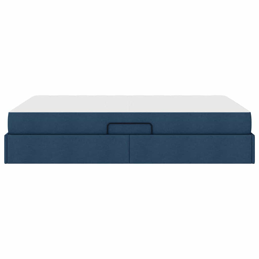 Opbergbed met matras met matras Blauw 140 x 200 cm Polyester