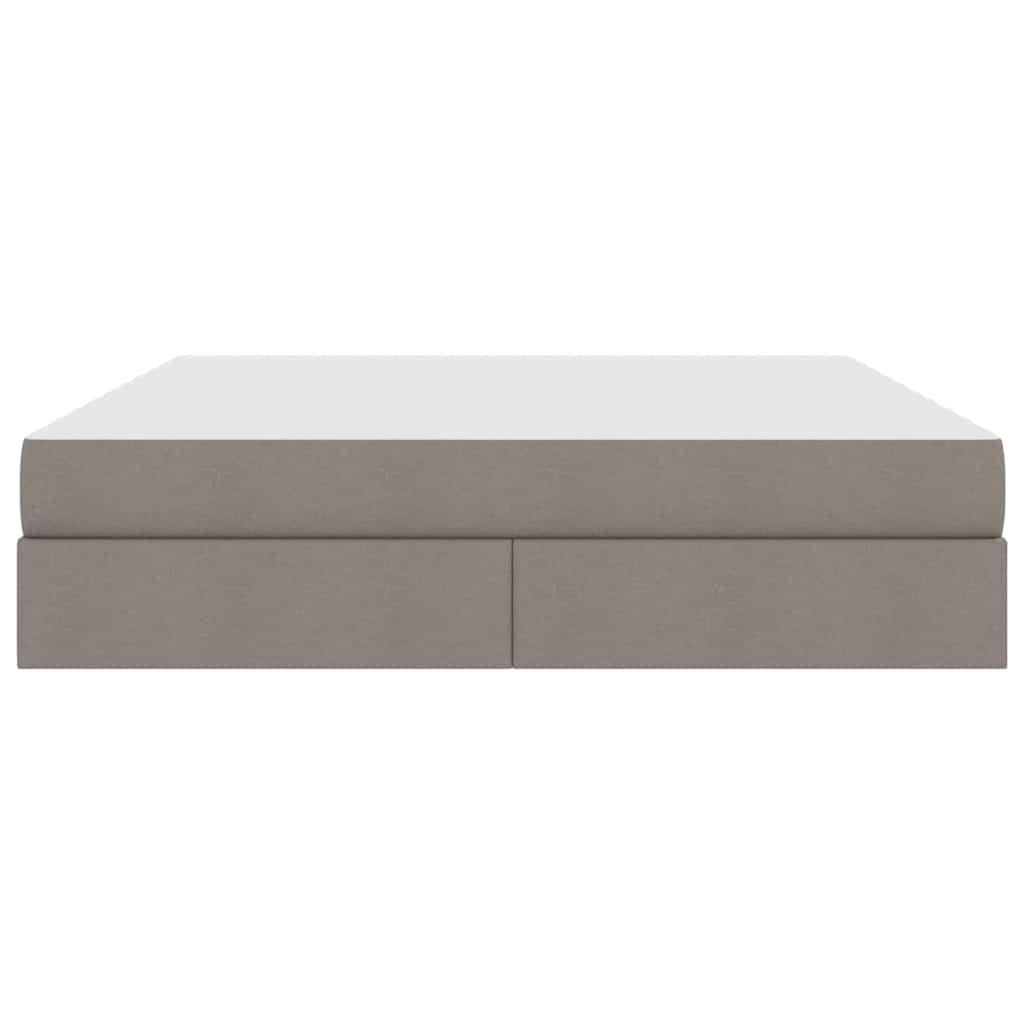 Opbergbed met matras met matras Taupe 180 x 200 cm Polyester