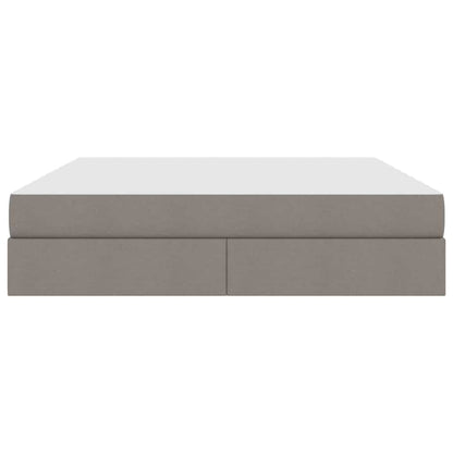 Opbergbed met matras met matras Taupe 180 x 200 cm Polyester