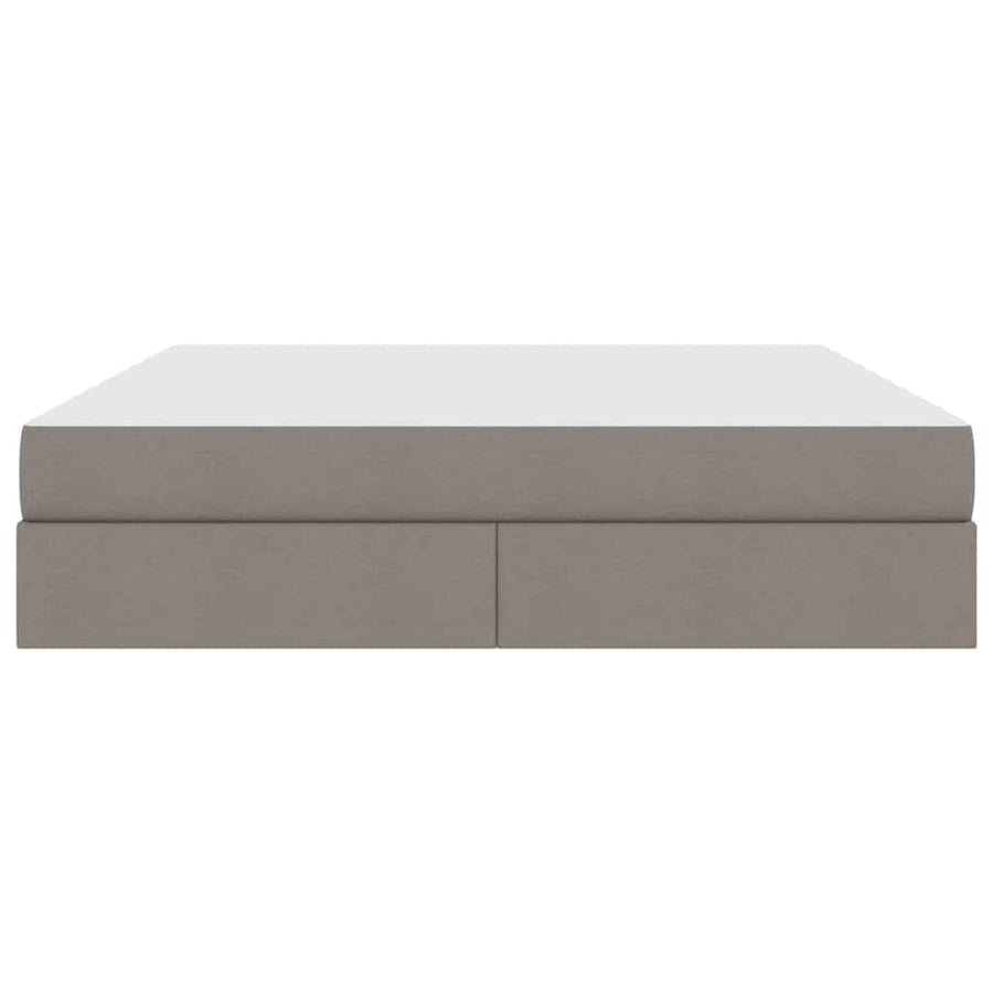 Opbergbed met matras met matras Taupe 180 x 200 cm Polyester