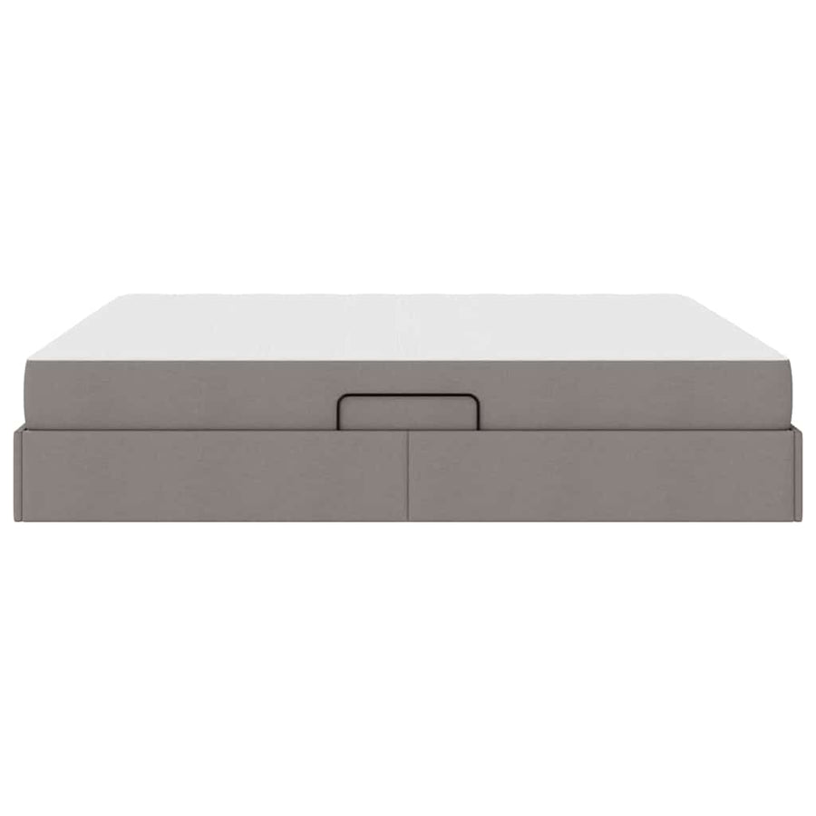 Opbergbed met matras met matras Taupe 180 x 200 cm Polyester