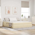 Opbergbed met matras met matras Crème 180 x 200 cm Polyester