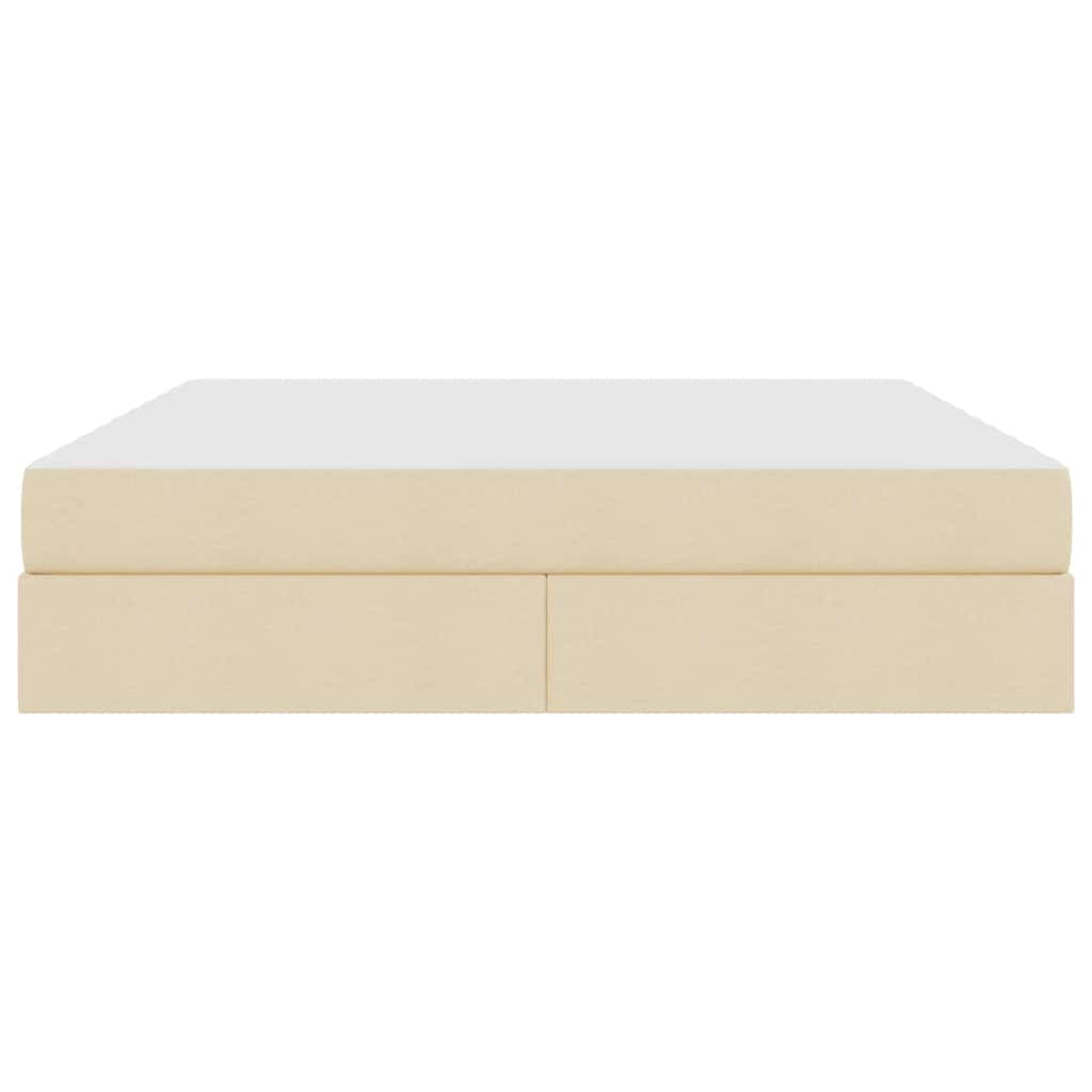 Opbergbed met matras met matras Crème 180 x 200 cm Polyester