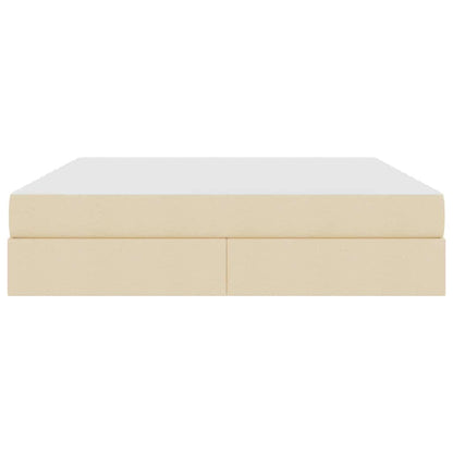 Opbergbed met matras met matras Crème 180 x 200 cm Polyester