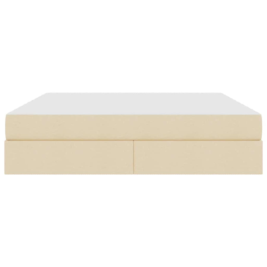 Opbergbed met matras met matras Crème 180 x 200 cm Polyester